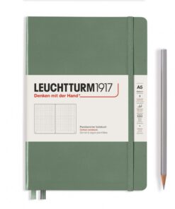 LEUCHTTURM1917 Medium A5 pontozott lapos NOTEBOOK, olive