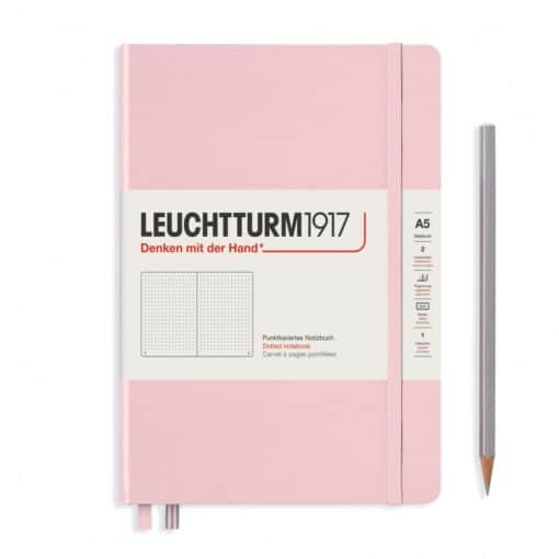 LEUCHTTURM1917 Medium A5 pontozott lapos NOTEBOOK, powder