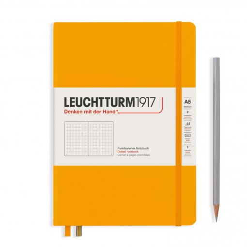 LEUCHTTURM1917 Medium A5 pontozott lapos NOTEBOOK, rising sun