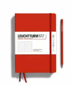 LEUCHTTURM1917 Medium A5 pontozott lapos NOTEBOOK, fox red