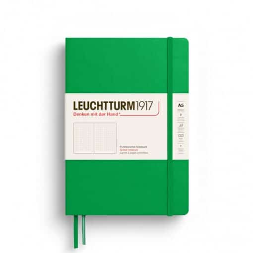 LEUCHTTURM1917 Medium A5 pontozott lapos NOTEBOOK, spring leaf