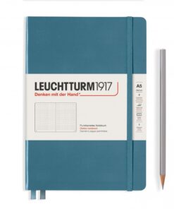 LEUCHTTURM1917 Medium A5 pontozott lapos NOTEBOOK, stone blue