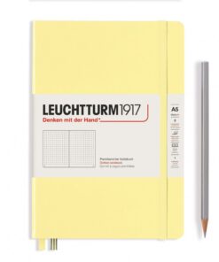 LEUCHTTURM1917 Medium A5 pontozott lapos NOTEBOOK, vanilla