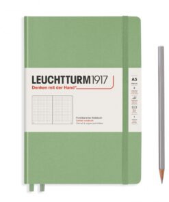 LEUCHTTURM1917 Medium A5 pontozott lapos NOTEBOOK, sage