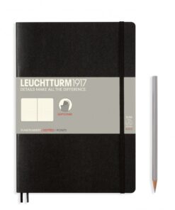 LEUCHTTURM1917 Composition B5 pontozott lapos SOFTCOVER notebook, black