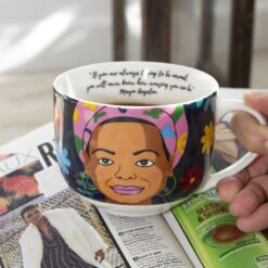 nagy méretű porcelán bögre Maya Angelou