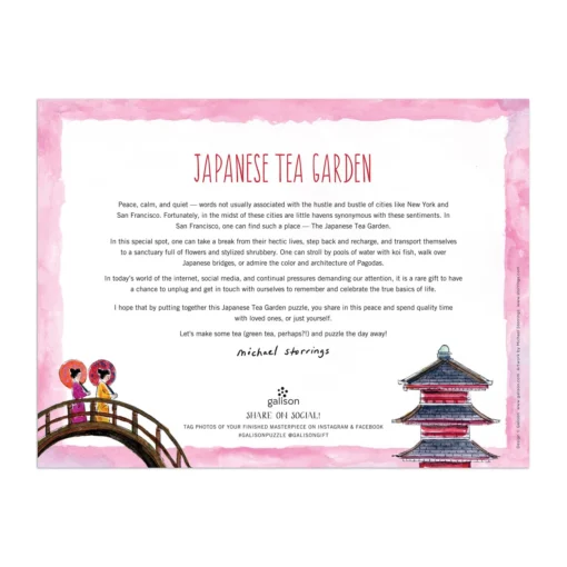 Galison Michael Storrings Japanese Tea Garden 300 darabos puzzle