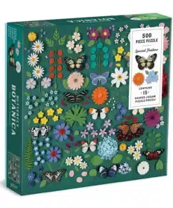 Galison – Butterfly Botanica 500 darabos puzzle FORMÁZOTT DARABOKKAL