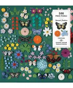 Galison – Butterfly Botanica 500 darabos puzzle FORMÁZOTT DARABOKKAL