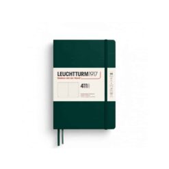 LEUCHTTURM1917 Medium A5 pontozott lapos NOTEBOOK 411, Forest Green