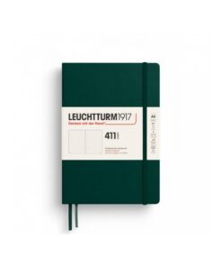 LEUCHTTURM1917 Medium A5 pontozott lapos NOTEBOOK 411, Forest Green