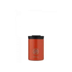 24BOTTLES Travel Tumbler 350ml rozsdamentes acél bögre, Sunset orange