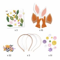 Djeco: Design by Csináld magad! - Virágos hajdíszek - Flower friends