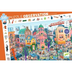 Djeco Megfigyeltető puzzle - A város, 200 db-os - The city