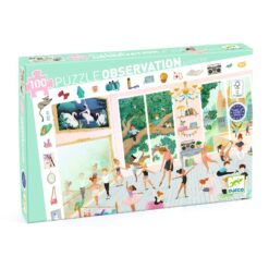 Djeco Megfigyeltető puzzle - Balett iskola, 100 db-os - The dance school