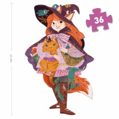 Djeco Óriás puzzle - Lili a kis boszorka, 36 db-os - Lily the witch