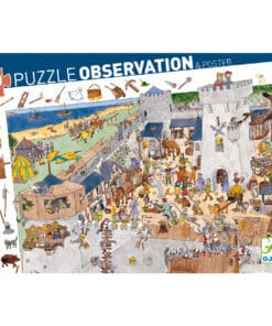 ElőzőKövetkező Djeco Megfigyeltető puzzle - Bevehetetlen vár, 100 db-os - Fortified castle