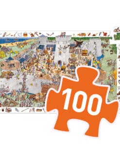 ElőzőKövetkező Djeco Megfigyeltető puzzle - Bevehetetlen vár, 100 db-os - Fortified castle