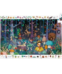 Djeco Megfigyeltető puzzle - Elvarázsolt erdő, 100 db-os - Enchanted Forest