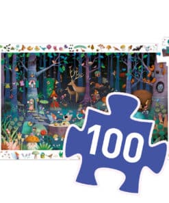 Djeco Megfigyeltető puzzle - Elvarázsolt erdő, 100 db-os - Enchanted Forest