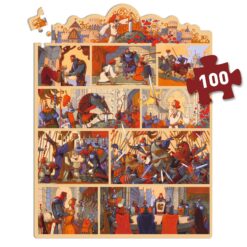 Djeco Mese puzzle - Artúr király, 100 db-os - The King Arthur