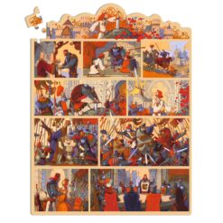 djeco Mese puzzle - Artúr király, 100 db-os - The King Arthur