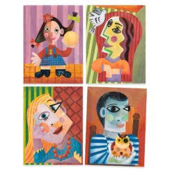 Djeco: Design by Művészeti műhely - Kubus fejek - Inspired by Pablo Picasso - Square Heads