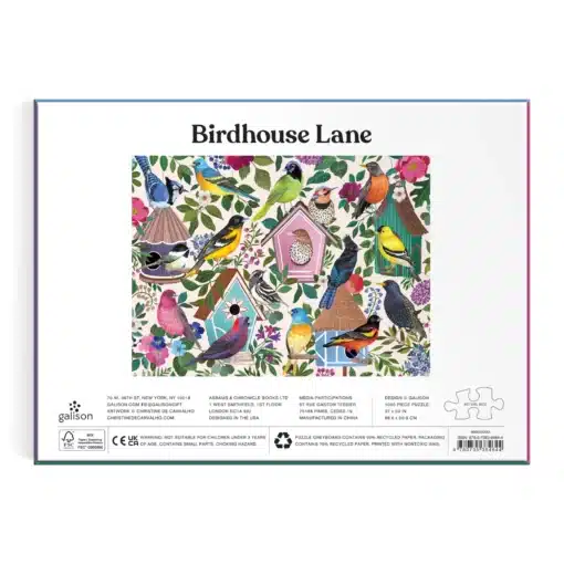 Galison – Birdhouse Lane 1000 darabos puzzle