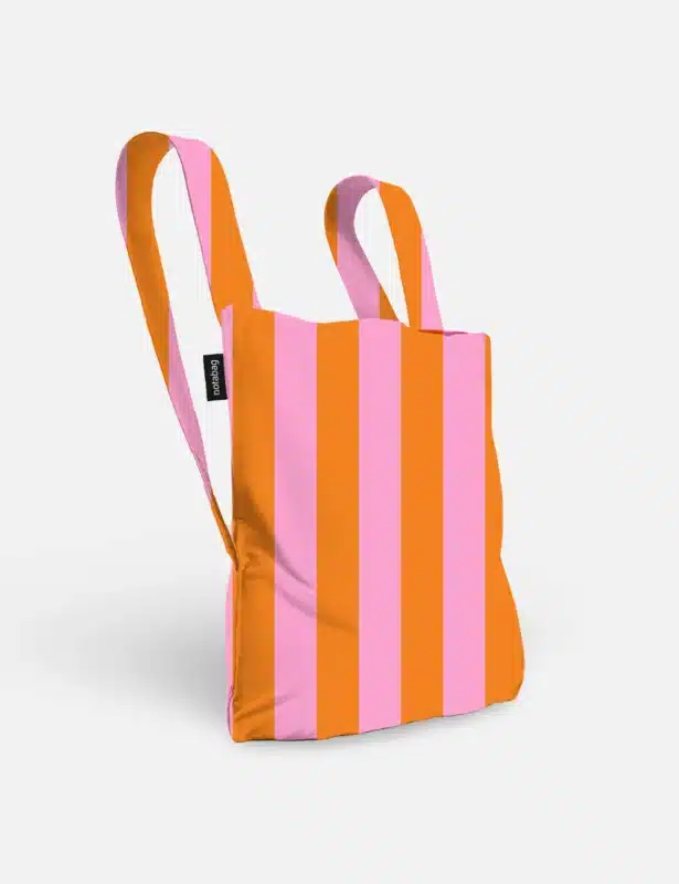 Notabag bevásárlótáska - Pink Stripes