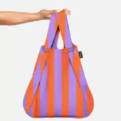 Notabag bevásárlótáska - Purple Stripes