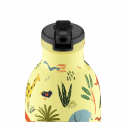 24BOTTLES Kids Clima 330ml rozsdamentes acél kulacs, JUNGLE FRIENDS