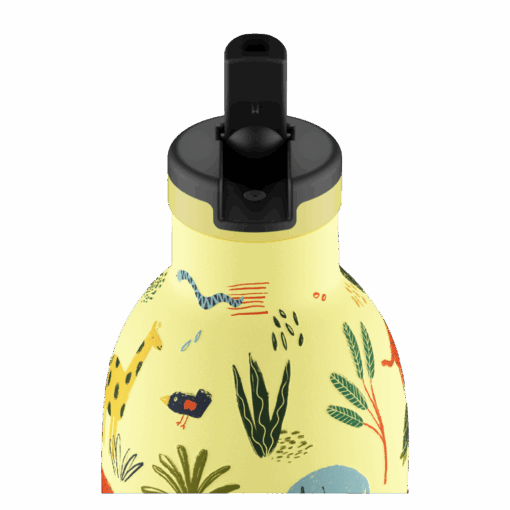 24BOTTLES Kids Clima 330ml rozsdamentes acél kulacs, JUNGLE FRIENDS