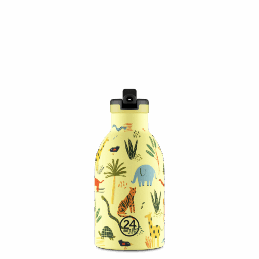 24BOTTLES Kids Clima 330ml rozsdamentes acél kulacs, JUNGLE FRIENDS