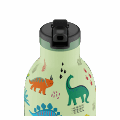 24BOTTLES Kids Clima 330ml rozsdamentes acél kulacs, JURASSIC FRIENDS