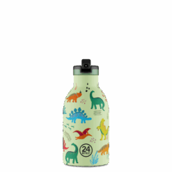24BOTTLES Kids Clima 330ml rozsdamentes acél kulacs, JURASSIC FRIENDS