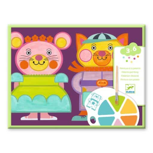 Djeco: Design by Palettafestés - Pufók pofik - Palette painting - Chubby cheeks