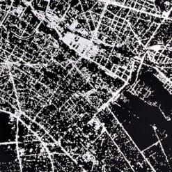 NUUNA Graphic L Light pontozott lapos jegyzetfüzet Nightflight - Berlin Silver