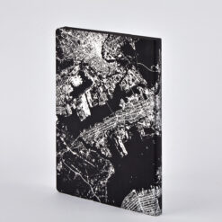 NUUNA Graphic L Light pontozott lapos jegyzetfüzet Nightflight - New York Silver