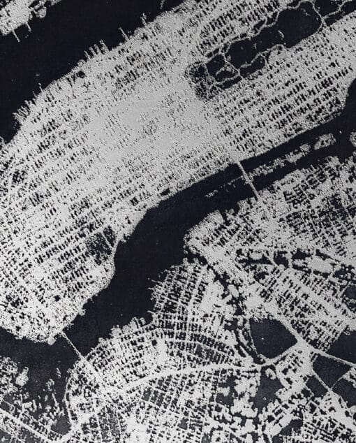 NUUNA Graphic L Light pontozott lapos jegyzetfüzet Nightflight - New York Silver