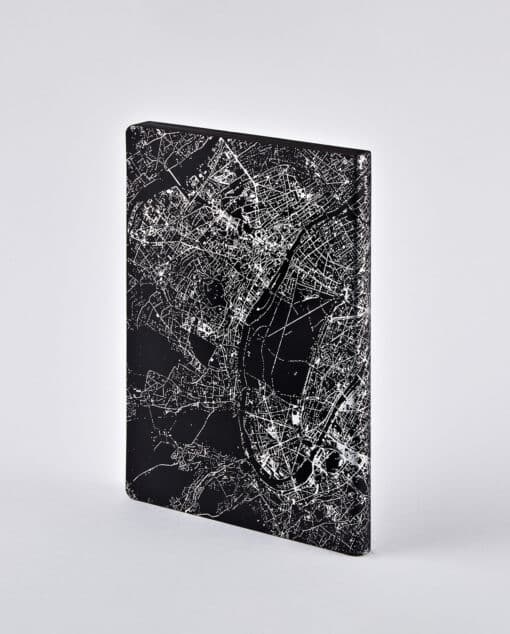 NUUNA Graphic L Light pontozott lapos jegyzetfüzet Nightflight - Paris Silver