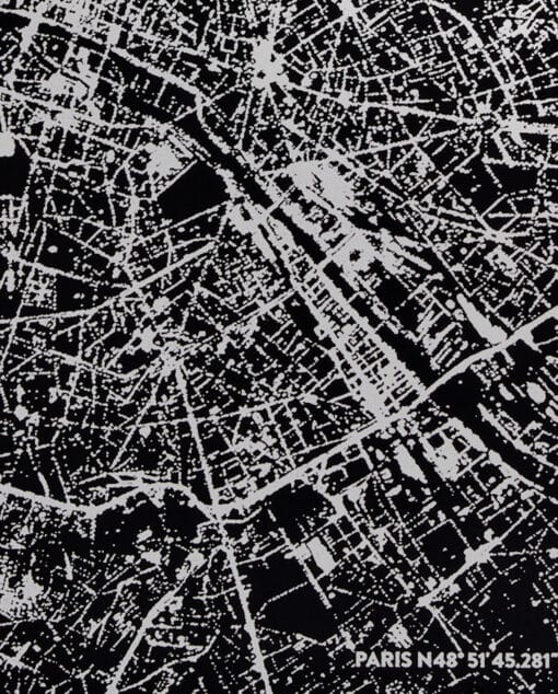 NUUNA Graphic L Light pontozott lapos jegyzetfüzet Nightflight - Paris Silver