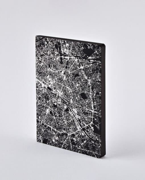 NUUNA Graphic L Light pontozott lapos jegyzetfüzet Nightflight - Paris Silver