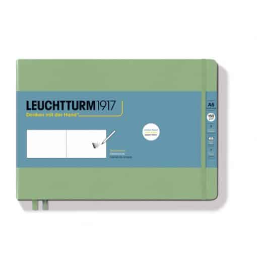 LEUCHTTURM1917 Sketchbook A5 fekvő, sage