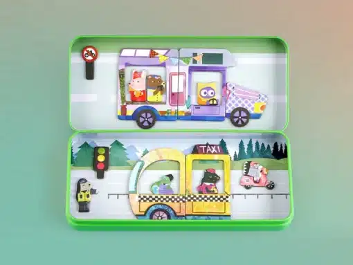 Mágneses puzzle játék, Autók MierEdu