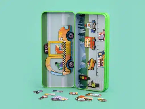 Mágneses puzzle játék, Autók MierEdu