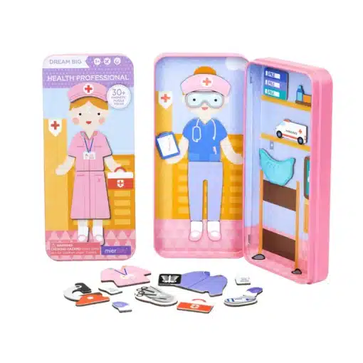 Mágneses puzzle játék, Kórház egészségügyi dolgozók, MierEdu