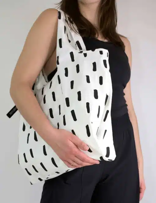 Notabag bevásárlótáska Tote - Black Brush