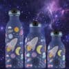 24BOTTLES Kids Clima 330ml rozsdamentes acél termosz szívószálas kupakkal, Space Friends