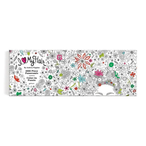 Galison – Andrea Pippins Flowers In Your Hair – Színezhető panoráma puzzle – 1000 darabos