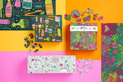 Galison – Andrea Pippins Flowers In Your Hair – Színezhető panoráma puzzle – 1000 darabos